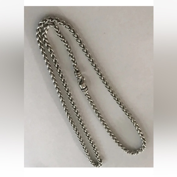 Authentic David Yurman wheat chain necklace 4mm 20” long - Picture 5 of 5